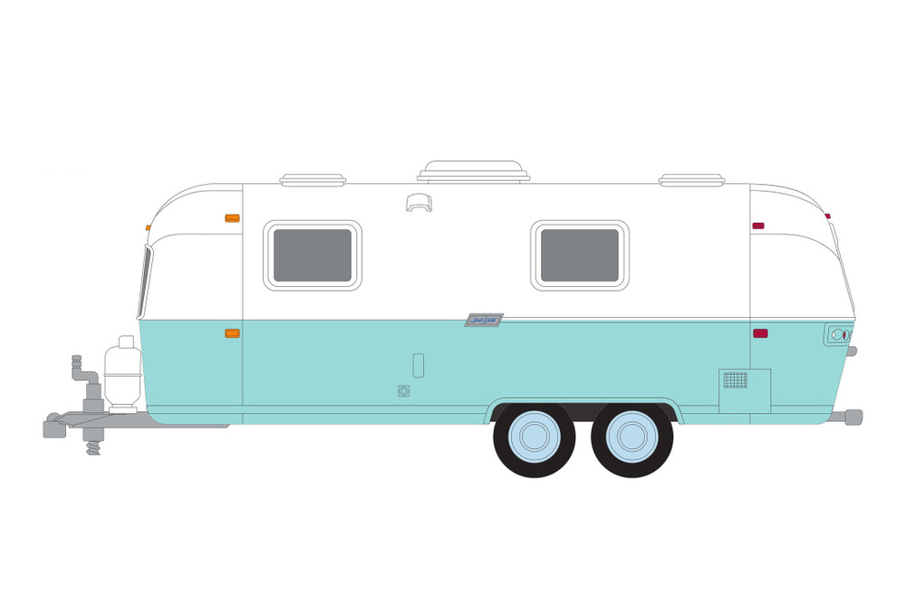1971 Airstream Double-Axle Land Yacht Safari, White - Greenlight