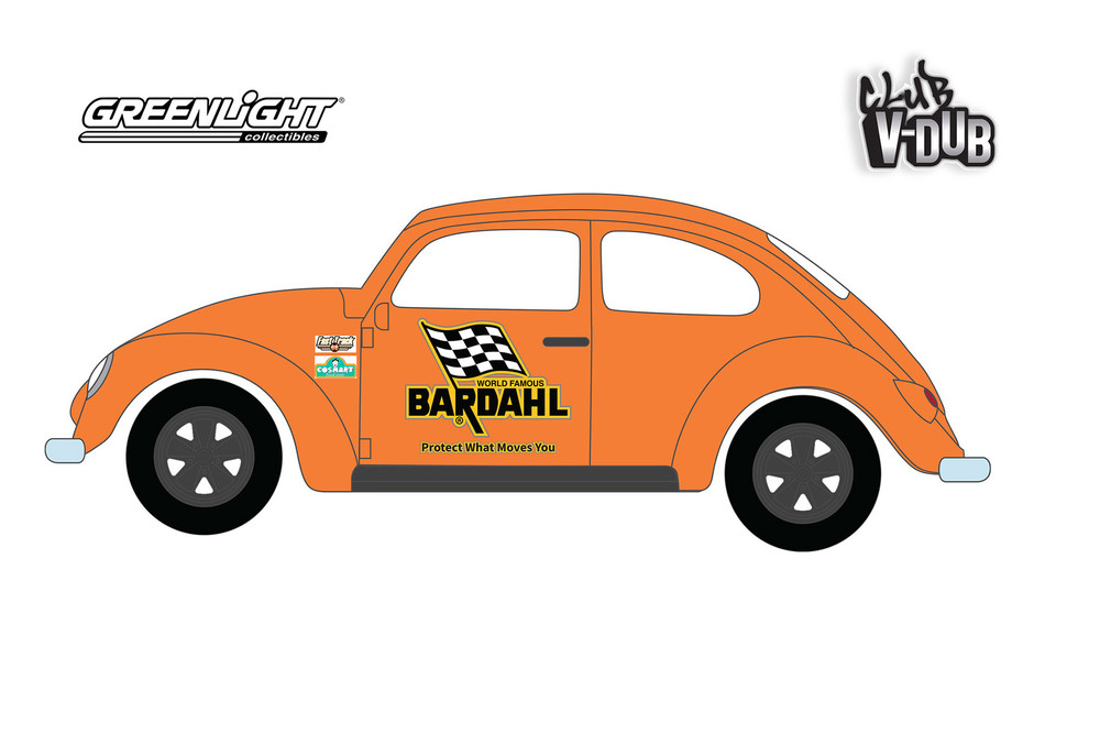 Volkswagen Classic Beetle, Orange - Greenlight 36060F/48 - 1/64 scale Diecast Model Toy Car
