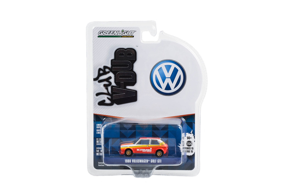 1980 Volkswagen Golf GTI, Orange - Greenlight 36060E/48 - 1/64 scale Diecast Model Toy Car