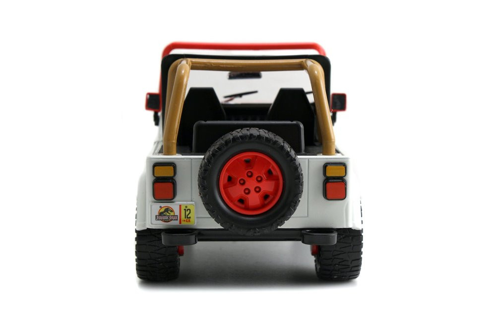 1992 Jeep Wrangler, Jurassic World - Jada Toys 97806/4 - 1/24 Scale Diecast Model Toy Car