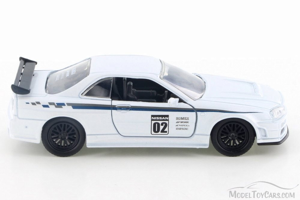 2002  Nissan Skyline GT-R Hard Top, White - Jada 99140 - 1/32 Scale Diecast Model Toy Car
