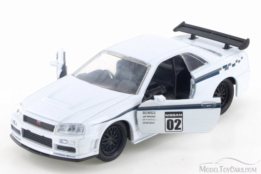 2002  Nissan Skyline GT-R Hard Top, White - Jada 99140 - 1/32 Scale Diecast Model Toy Car
