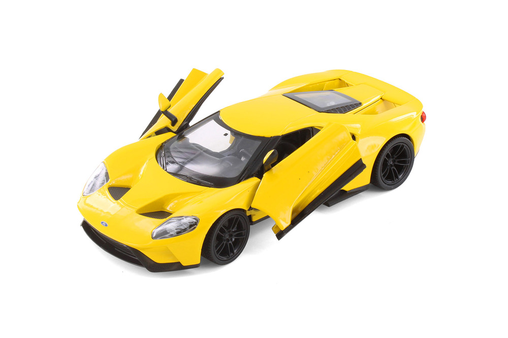 Box of 4 2017 Ford GT Hardtop, Assorted - Showcasts 24082/4D - 1/24 Scale Set of 4 Diecast Model Toy Cars