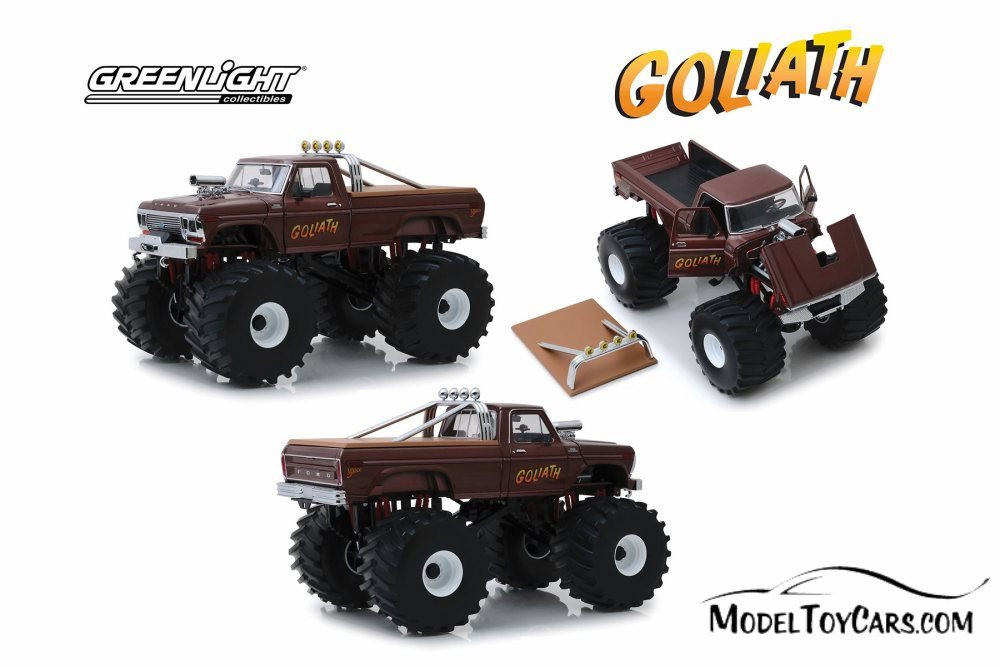 1979 Ford F-250 Monster Truck (with 66-inch Tires), Kings of Crunch -  Goliath - Greenlight 13540 - 1/18 scale Diecast Model Toy Car