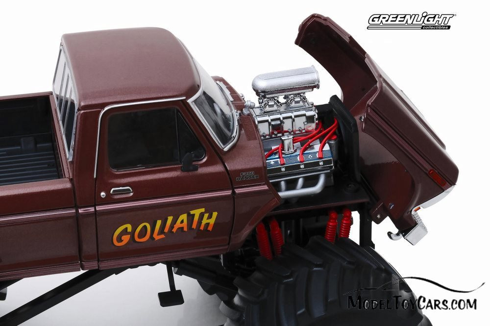 1979 Ford F-250 Monster Truck (with 66-inch Tires), Kings of Crunch - Goliath - Greenlight 13540 - 1/18 scale Diecast Model Toy Car