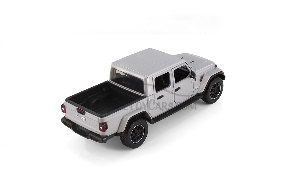 2021 Jeep Gladiator Overland (Closed Top) Pickup Truck, Silver - Showcasts 71365D - 1/27 Scale Car (1 car, no box)
