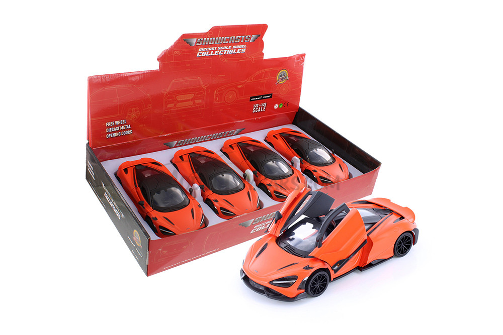 McLaren 765LT, Red - Showcasts 68276D - 1/24 Scale Diecast Model