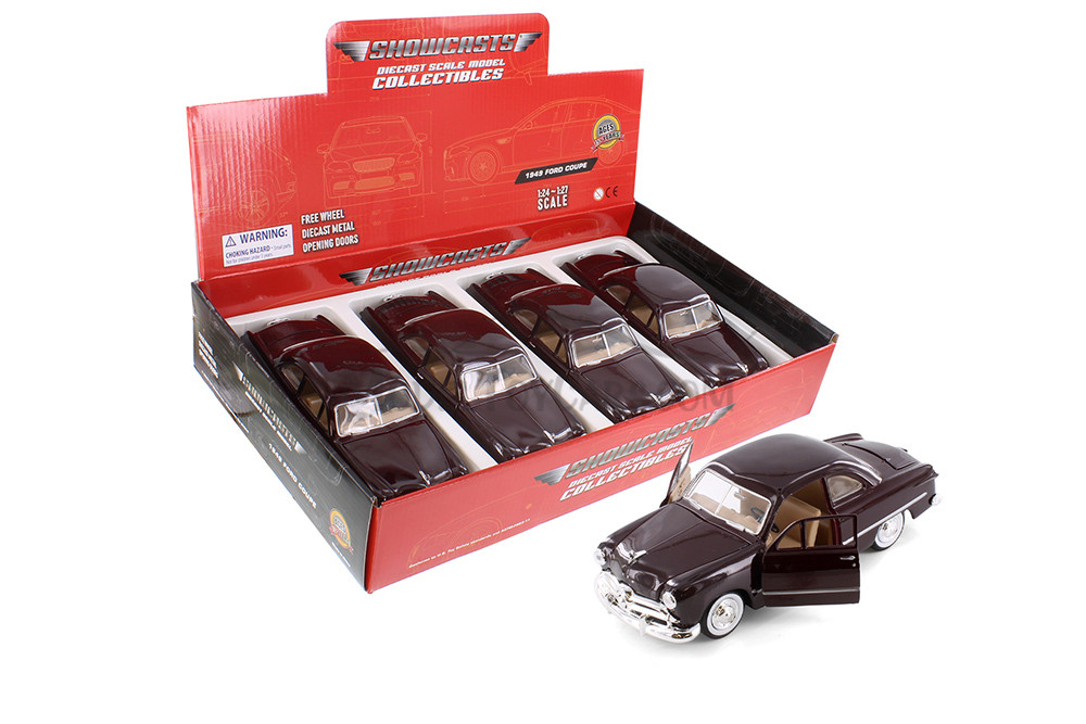 1949 Ford Coupe Hardtop, Dark Brown - Showcasts 77213D - 1/24 Scale Diecast Model Toy Car (1 car, no box)