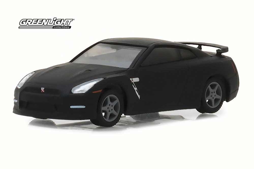 Mattel R35 2015 Nissan GT-R (R35), Matte Black - Greenlight 29900/48 - 1/64 Scale ...