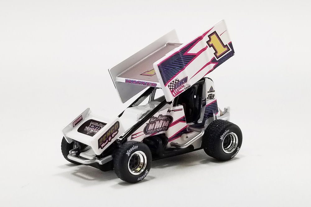2022 Winged Sprint Car, #1 Logan Wagner "ZEMCO" - Acme A6422017 - 1/64 Scale Diecast Model Toy Car