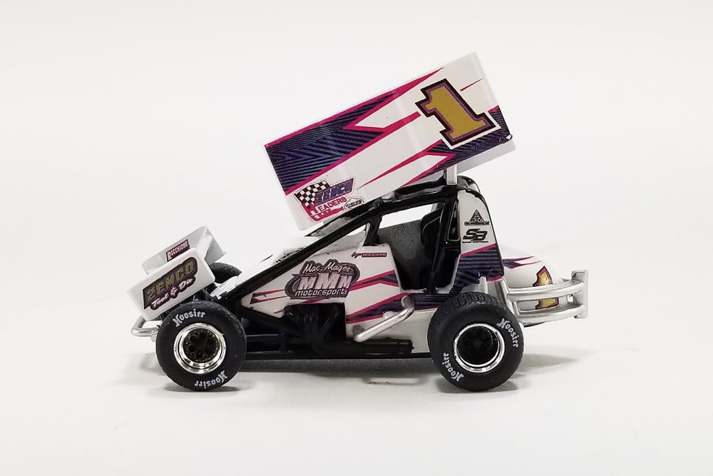 2022 Winged Sprint Car, #1 Logan Wagner "ZEMCO" - Acme A6422017 - 1/64 Scale Diecast Model Toy Car