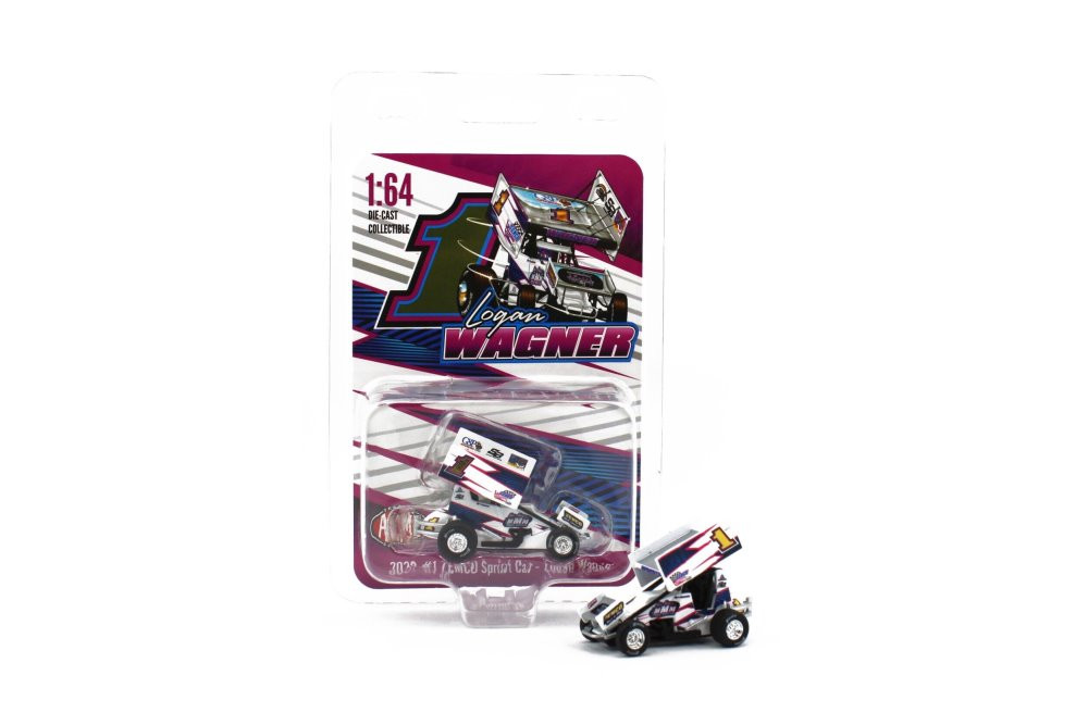 2022 Winged Sprint Car, #1 Logan Wagner "ZEMCO" - Acme A6422017 - 1/64 Scale Diecast Model Toy Car