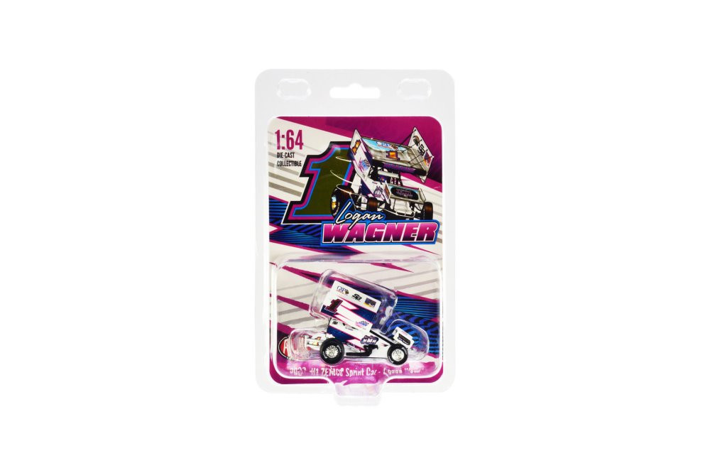 2022 Winged Sprint Car, #1 Logan Wagner "ZEMCO" - Acme A6422017 - 1/64 Scale Diecast Model Toy Car