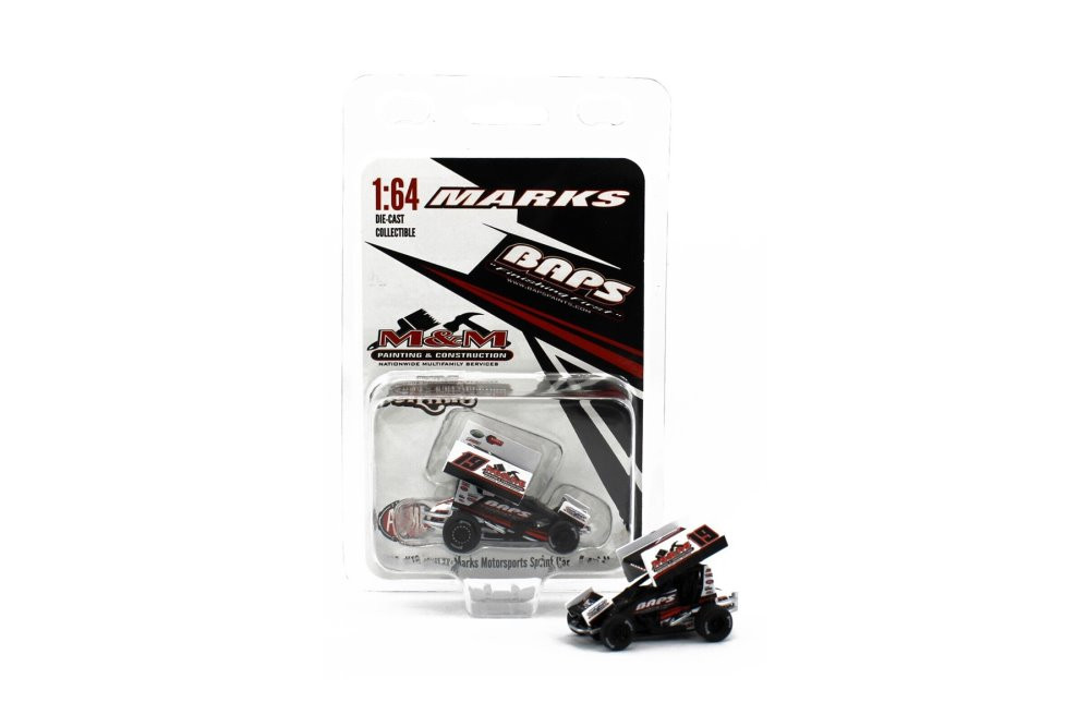 2022 Winged Sprint Car, #19 Brent Marks "BAPS Paints" - Acme A6422016 - 1/64 Scale Diecast Car