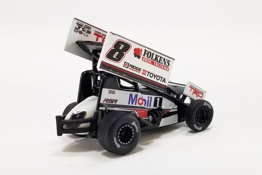 2022 Winged Sprint Car, #8 Aaron Reutzel "Mobil 1" - Acme A6422015 - 1/64 Scale Diecast Car