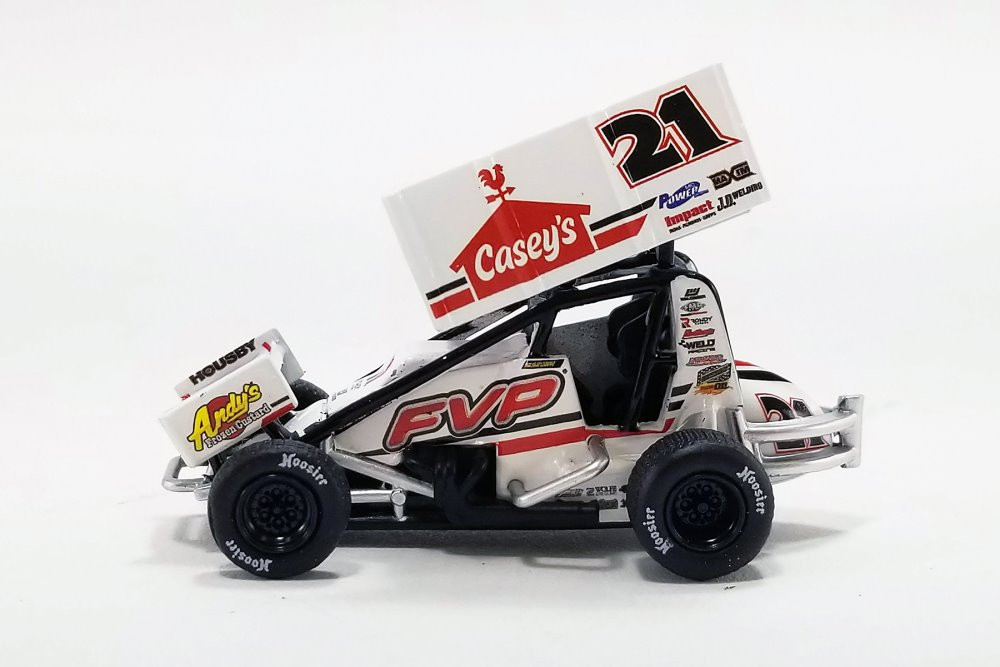 2022 Winged Sprint Car, #21 Brian Brown - Acme A6422009 - 1/64 Scale Diecast Car