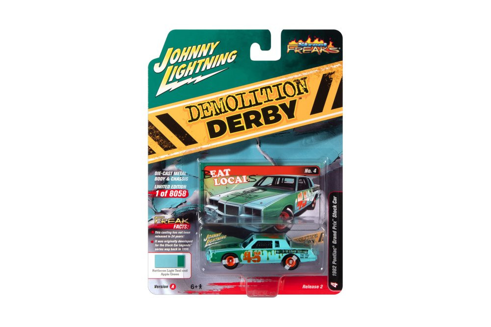 1982 Pontiac Grand Prix Stock Cars #45 Blue - Johnny Lightning JLSP253/24A - 1/64 Scale Diecast Car