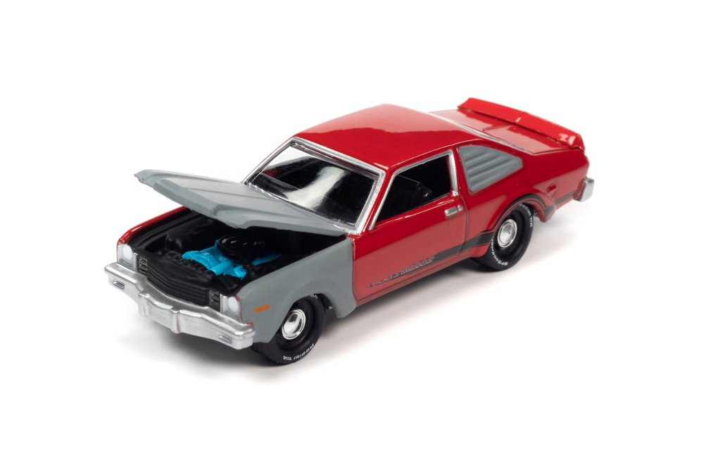 1976 Plymouth Road Runner, Red - Johnny Lightning JLSP233/24B - 1/64 Scale Diecast Model Toy Car