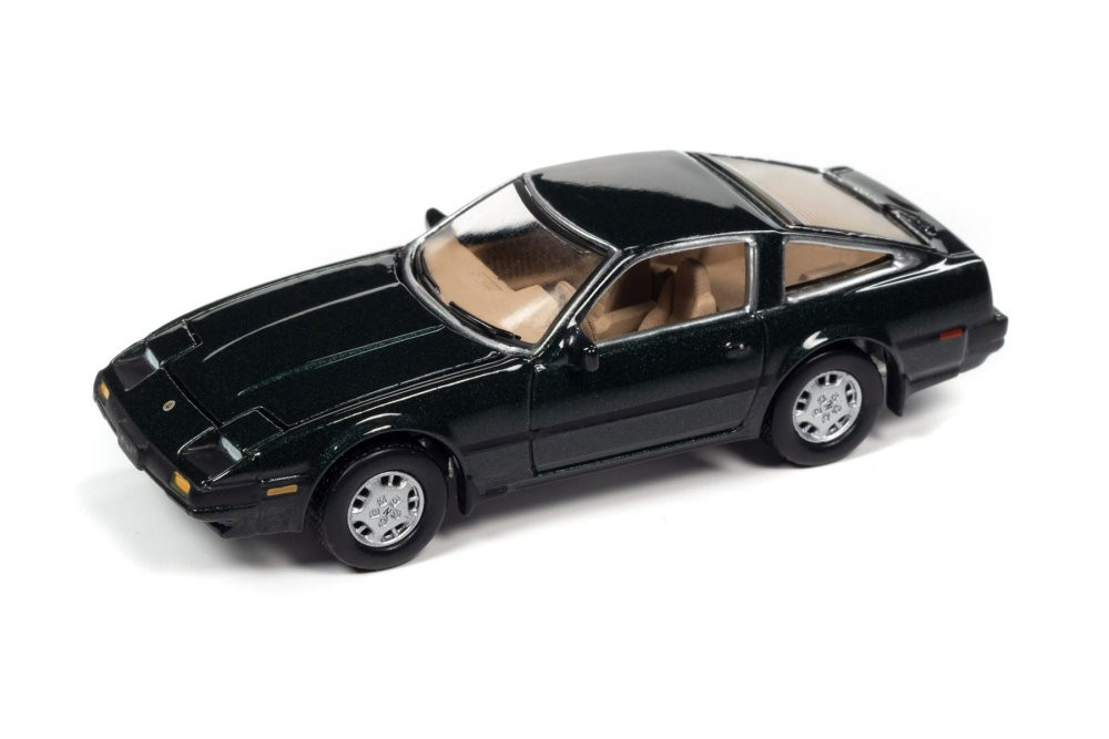 1984 Nissan 300ZX, Dark Green - Johnny Lightning JLSP243/24B - 1/64 Scale Diecast Model Toy Car