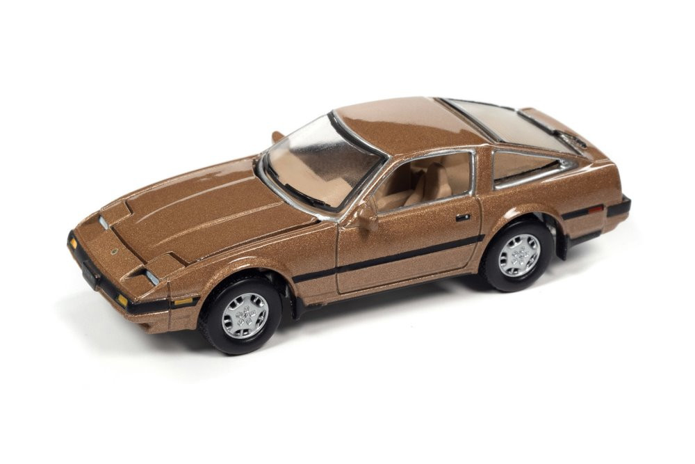 1984 Nissan 300ZX, Gold - Johnny Lightning JLSP243/24A - 1/64 Scale Diecast Model Toy Car