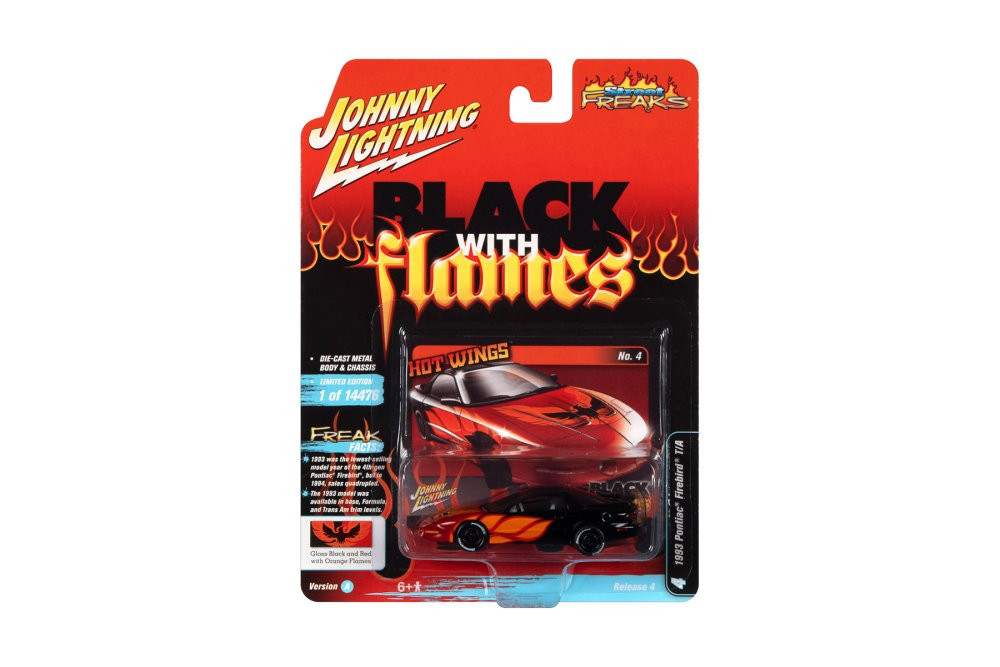 1993 Pontiac Firebird Trans Am, Black - Johnny Lightning JLSP210