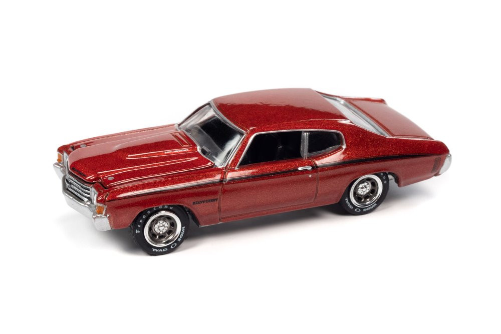 1972 Ford Mustang Convertible and 1972 Chevy Chevelle SS Heavy Chevy, Multi- - Johnny Lightning JLSP242/24A - 1/64 scale Diecast Model Toy Car