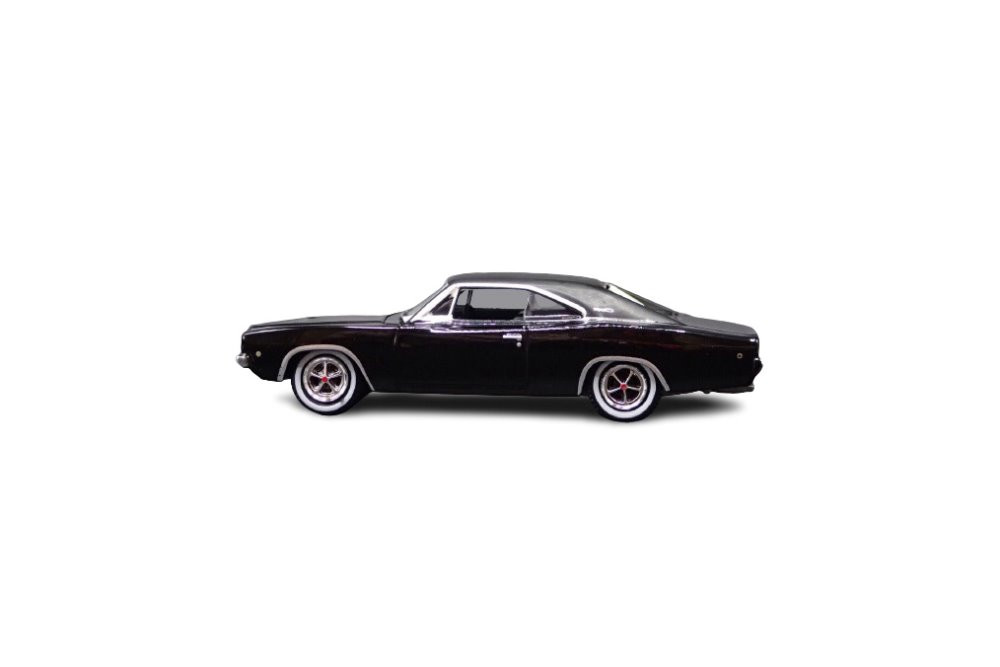 1968 Dodge Charger RT, Black - Greenlight 44724/48 - 1/64 Scale