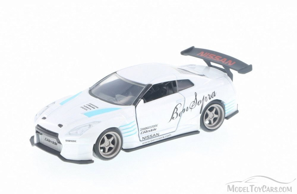 2009 Nissan Ben Sopra GT-R R35, White - Jada 98564DP1 - 1/32 Scale Diecast Model Toy Car