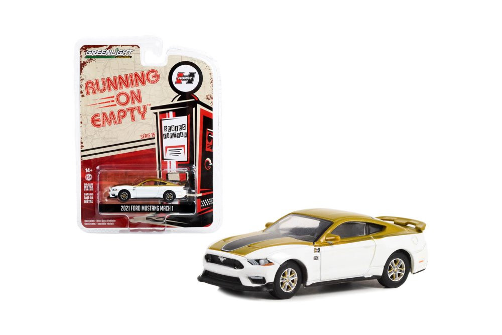 2021 Ford Mustang Mach 1, White - Greenlight 41150E/48 - 1/64 Scale Diecast Model Toy Car