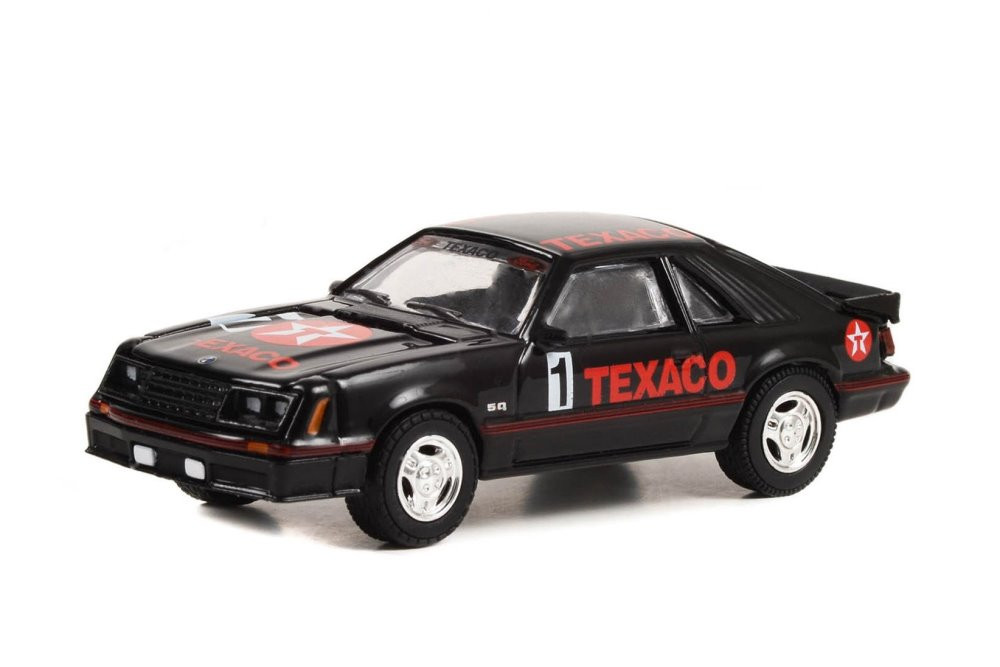1982 Ford Mustang GT #1, Black - Greenlight 41150C/48 - 1/64 Scale Diecast Model Toy Car