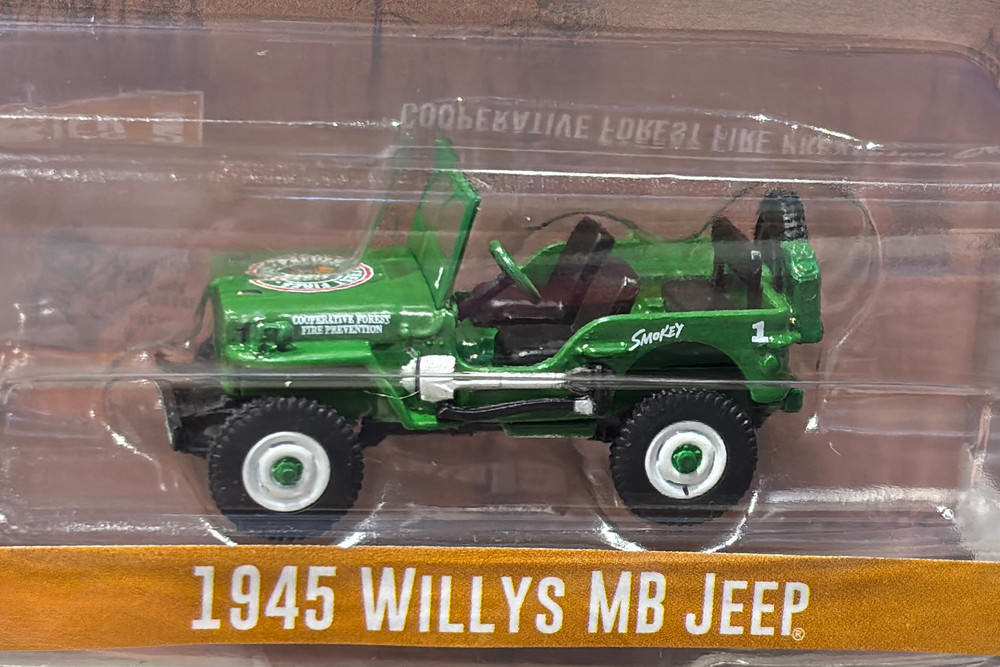 1945 Willys MB Jeep, Green - Greenlight 38040A/48 - 1/64 Scale Diecast Model Toy Car