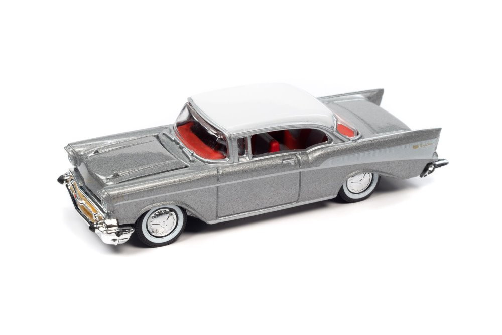 1957 Chevy Bel Air, Silver - RC2 RCSP023/24 - 1/64 Scale Diecast Model Toy Car