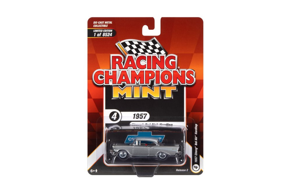 1957 Chevy Bel Air, Silver - RC2 RCSP023/24 - 1/64 Scale Diecast Model Toy Car