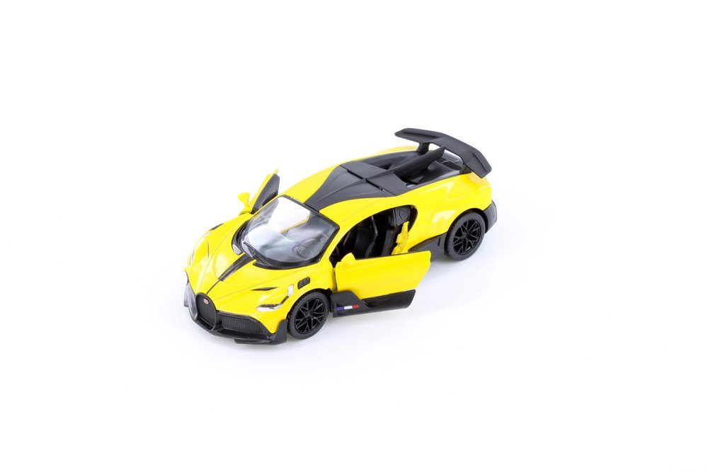 Bugatti Divo, Yellow - Kinsmart 5442D - 1/36 Scale Diecast Model Toy Car