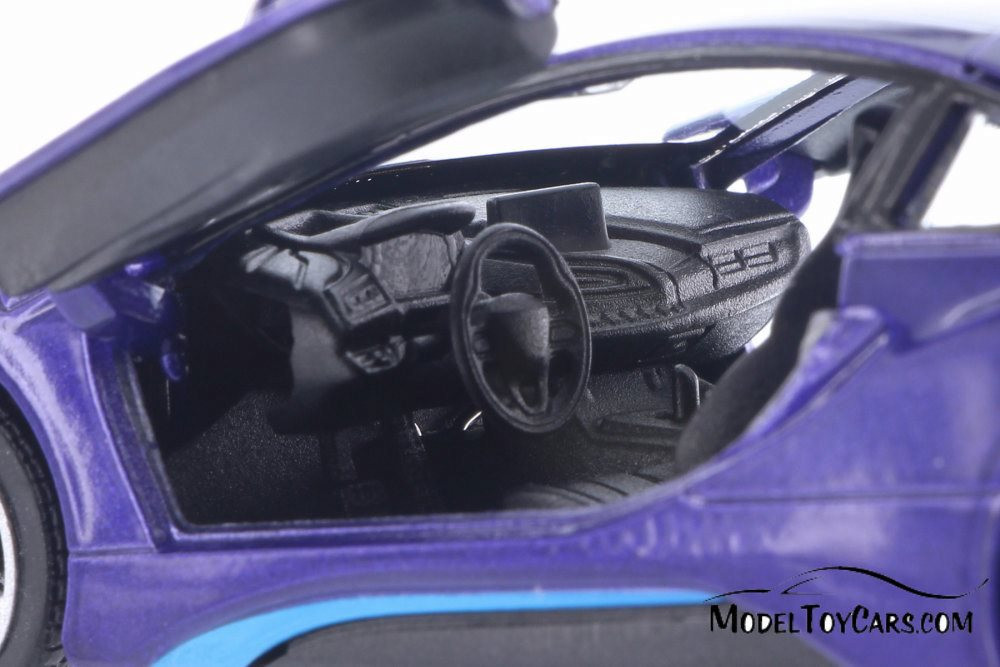 BMW i8 Hard Top, Blue - Kinsmart 5379DA - 1/36 scale Diecast Model