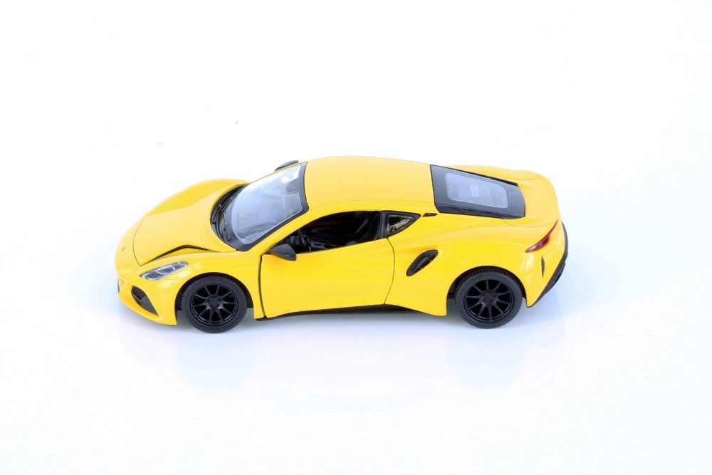 Lotus Emira, Yellow - Kinsmart 5441D - 1/34 Scale Diecast Model Toy Car