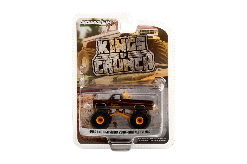 1985 GMC High Sierra 2500 Monster Truck, Buffalo Tremor - Greenlight 49110 - 1/64 Scale Diecast Car