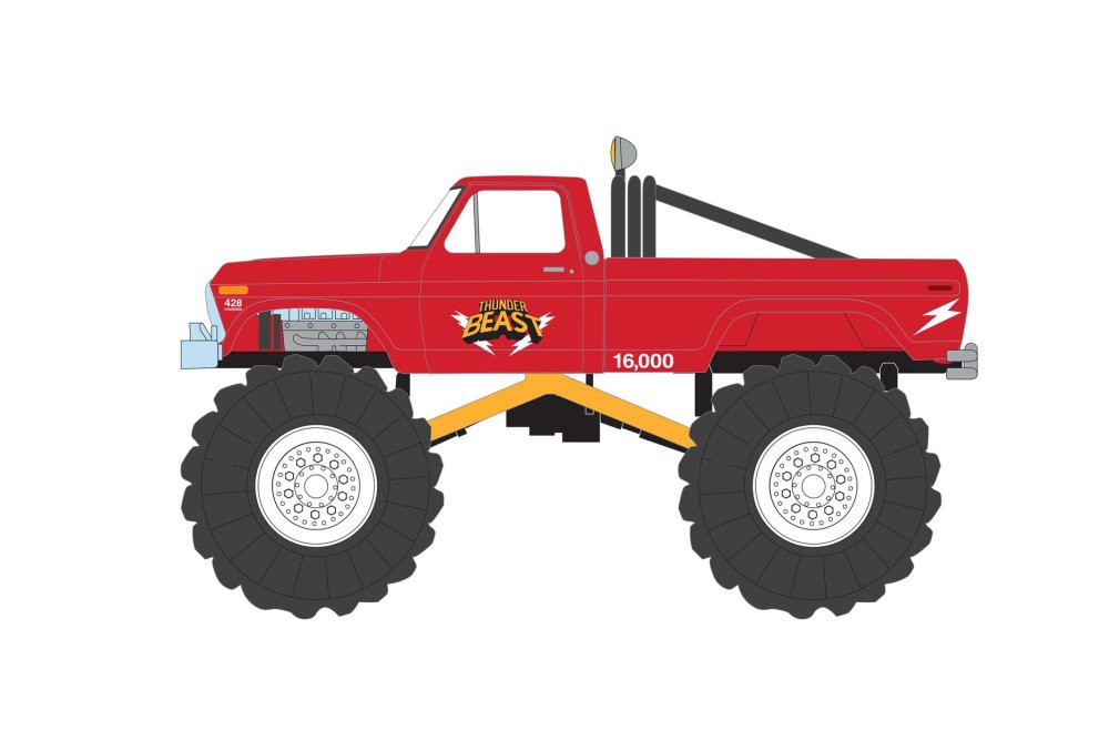 1976 Ford F-250 Monster Truck, Thunder Beast - Greenlight 49110