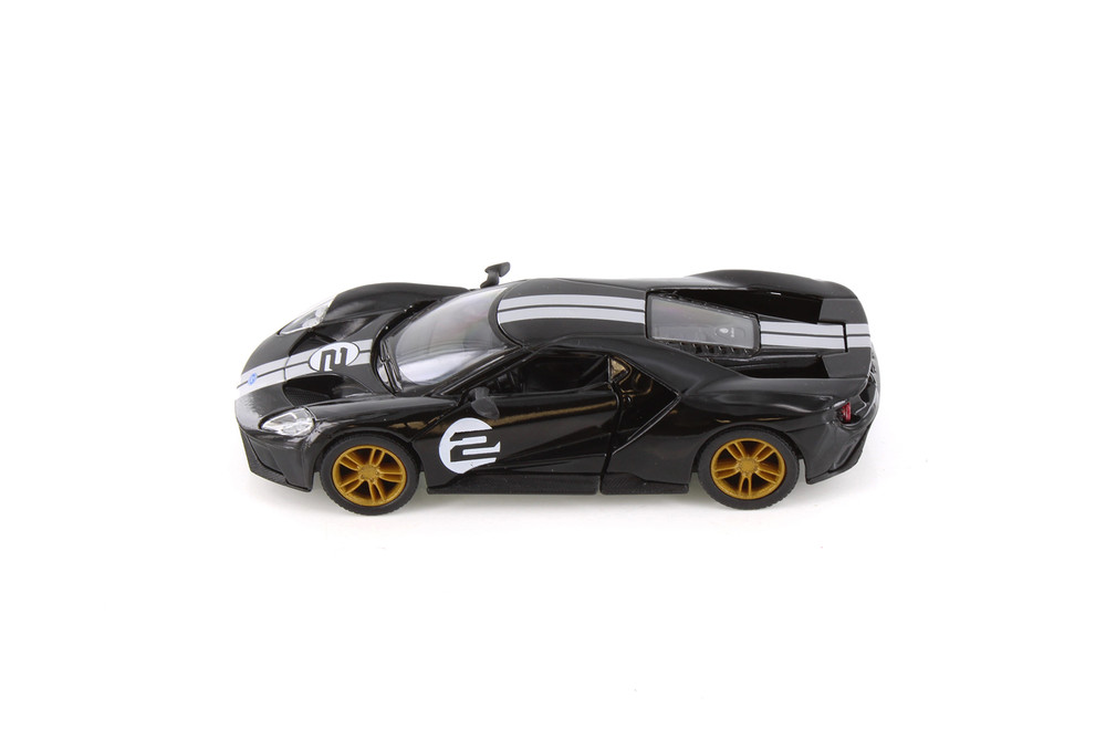 2017 Ford GT Heritage Edition, #2 - Kinsmart 5448D - 1/38 Scale Diecast Model Toy Car
