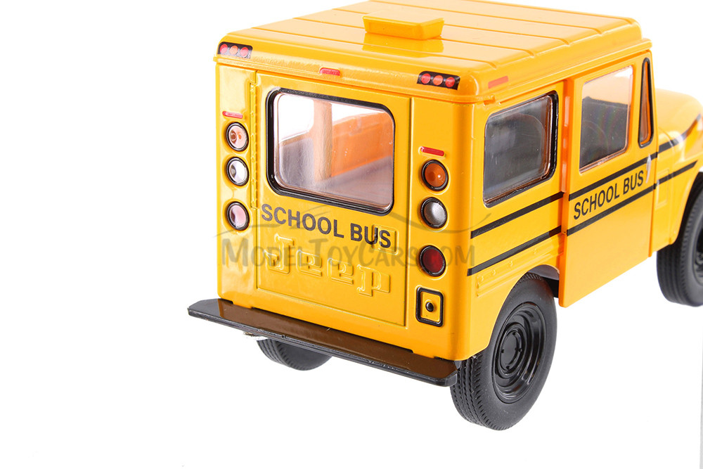 1971 Jeep DJ-5B School Bus, Yellow - Kinsmart 5446D - 1/26 Scale