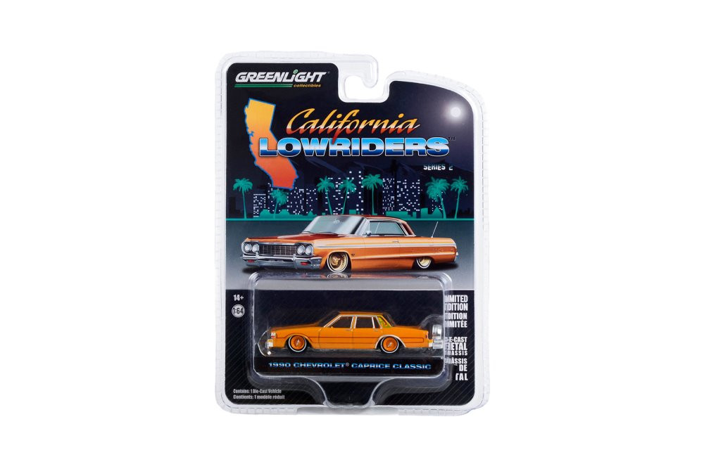 1990 Chevy Caprice Classic Lowrider, Orange - Greenlight 63030F/48