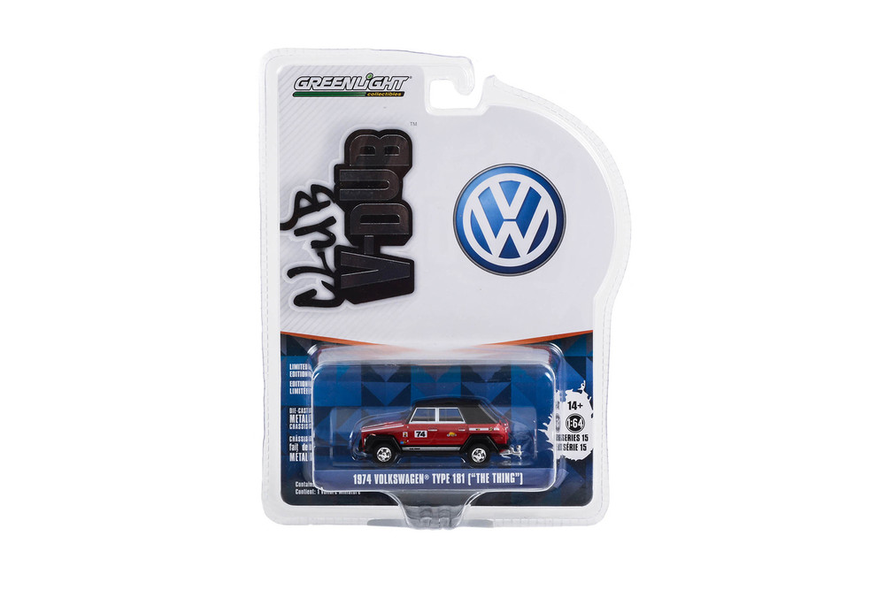 1974 Volkswagen  Thing (Type 181), Red - Greenlight 36060C/48 - 1/64 scale Diecast Model Toy Car