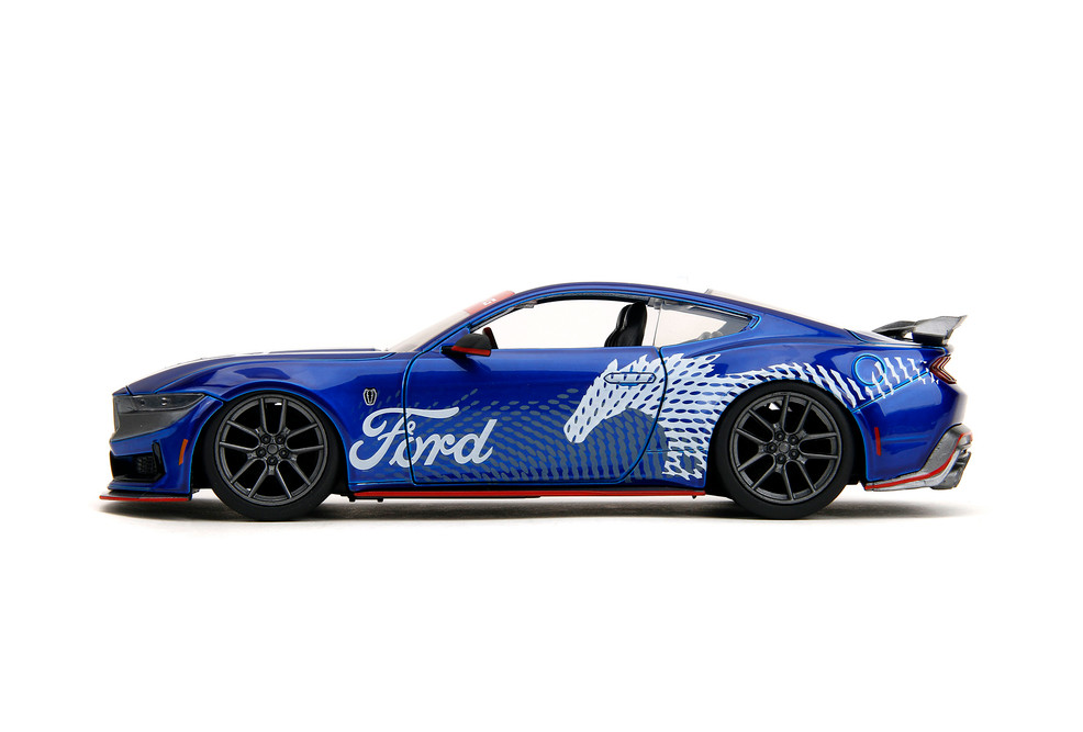 2024 Ford Mustang Dark Horse Hardtop, Candy Blue - Jada Toys 35419 - 1/24 Scale Diecast Model Car