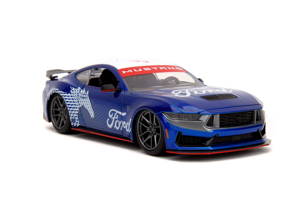 2024 Ford Mustang Dark Horse Hardtop, Candy Blue - Jada Toys 35419 - 1/24 Scale Diecast Model Car