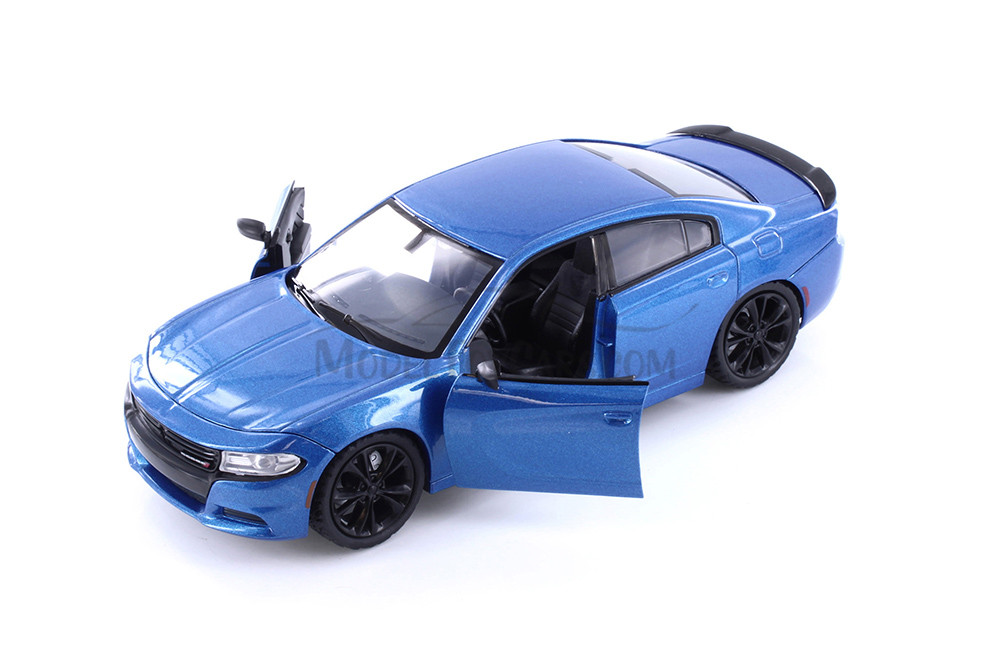2023 Dodge Charger SXT Hardtop, Blue - Showcasts 71387BU - 1/24 Scale Diecast Model Toy Car