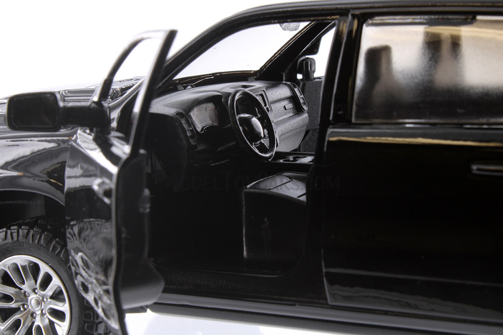 2019 Dodge Ram 1500 Crew Cab Lamarie Pickup Truck, Black - Showcasts 71357BK - 1/27 Scale Model Car