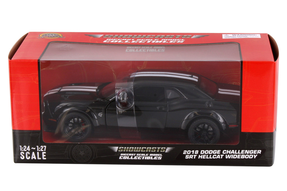 2018 Dodge Challenger SRT Hellcat Widebody Hard Top, Black - Showcasts 71350BK - 1/24 Scale Car