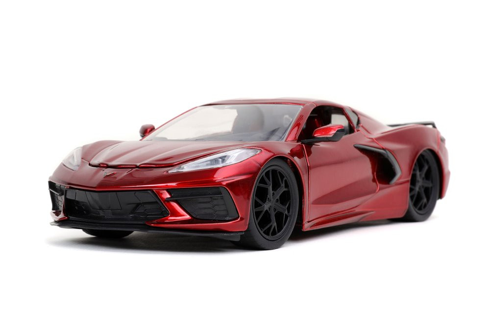 2020 Chevy Corvette Stingray, Candy Red - Jada Toys 32538/4 - 1/24 scale Diecast Model Car