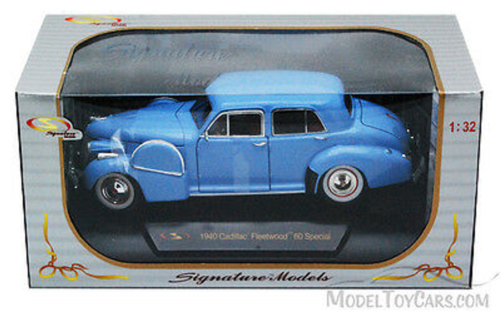 1940 Cadillac Fleetwood 60 Special, Blue - Signature Models 32361 - 1/32 Scale Diecast Model Toy Car
