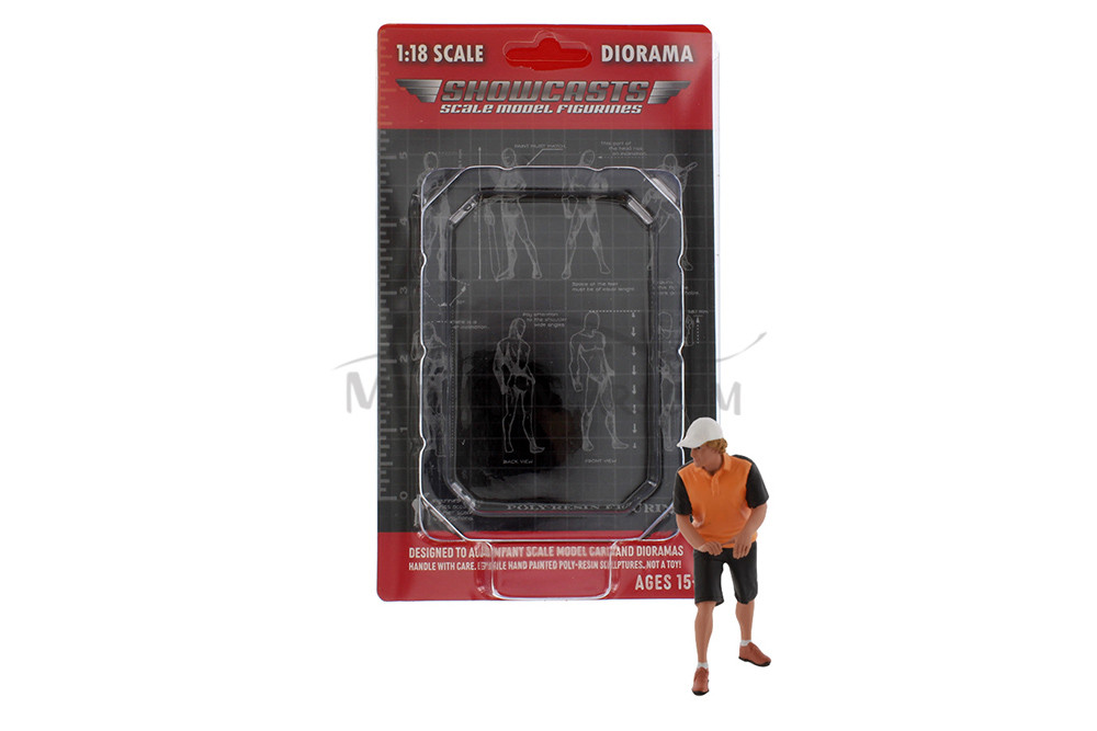 Detail Masters Figure 2 - Detail Prep, Black /Orange - Showcasts AD-18602 - 1/18 Scale Diorama Figurine